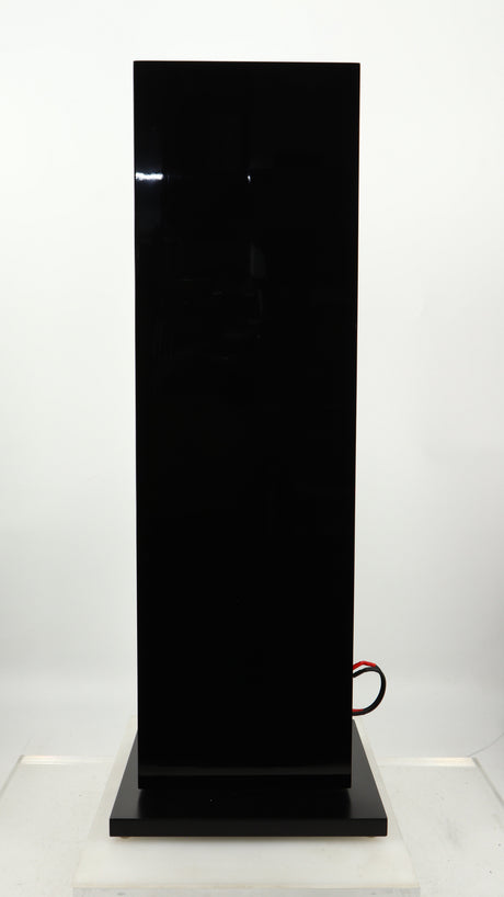 Right side view of a used B&W CM9 S2 Floorstanding Speaker in a gloss black finish
