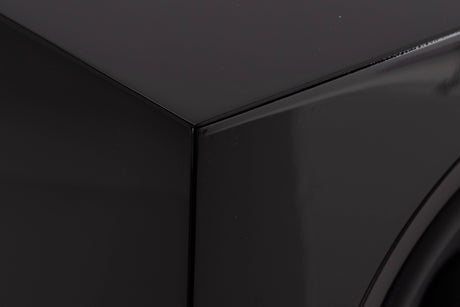 Close up of a used B&W HTM 71 S2 Centre Speaker in a Black Gloss finish showing scratching on fascia