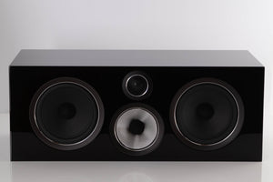 Front view of a used B&W HTM 71 S2 Centre Speaker in a Black Gloss finish