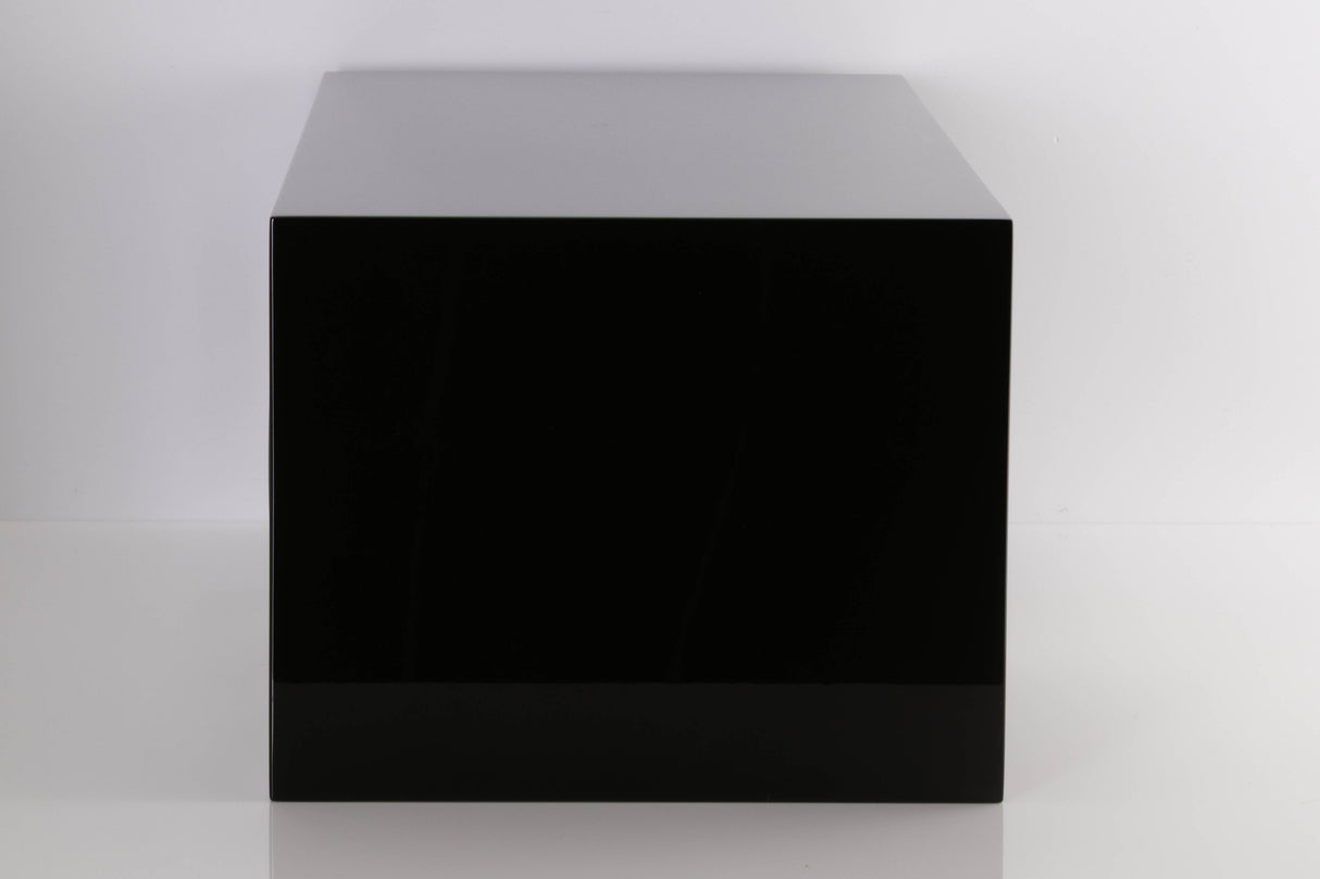Left side view of a used B&W HTM 71 S2 Centre Speaker in a Black Gloss finish