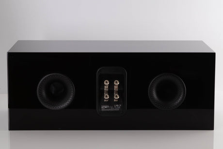 Rear view of a used B&W HTM 71 S2 Centre Speaker in a Black Gloss finish