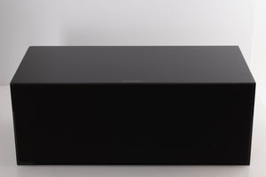 Top of a used B&W HTM 71 S2 Centre Speaker in a Black Gloss finish showing Grille
