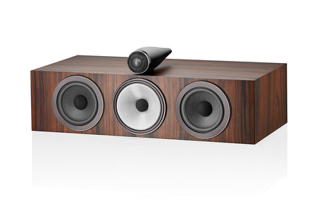 Front view of a B&W HTM71 S3 Centre Speaker in a mocha finish