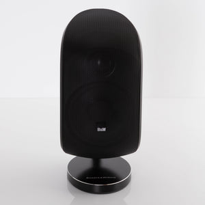Front view of a used B&W M-1 Mini Theatre Speaker in a Matte Black finish