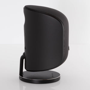 Left side view of a used B&W M-1 Mini Theatre Speaker in a Matte Black finish