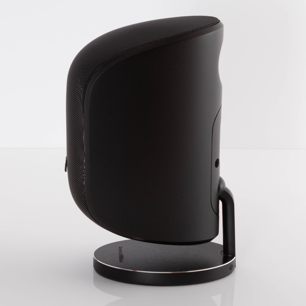 Right side view of a used B&W M-1 Mini Theatre Speaker in a Matte Black finish