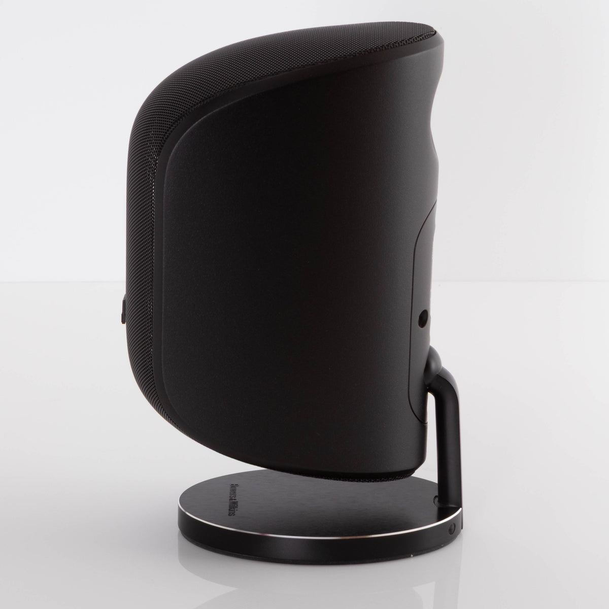 Right side view of a used B&W M-1 Mini Theatre Speaker in a Matte Black finish