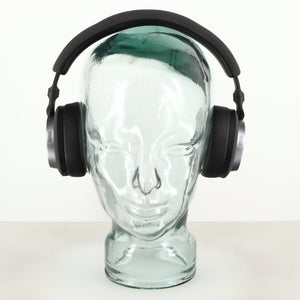 Front view of used B&W PX5 Noise Cancelling Wireless Headphones in a space grey finish