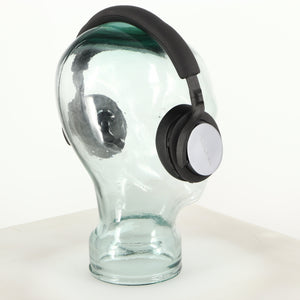Rear left angle of used B&W PX5 Noise Cancelling Wireless Headphones in a space grey finish