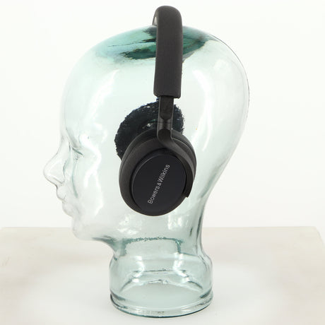 Right side view of used B&W PX5 Noise Cancelling Wireless Headphones in a space grey finish