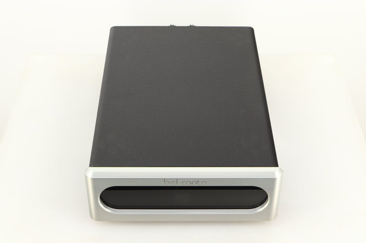 Top view of a used Bel Canto REF600M Monoblock Power Amplifier in Silver finish
