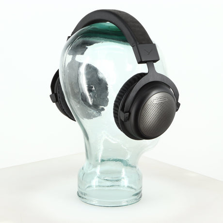 Rear left angle of a used Beyer Dynamic T-1 GEN3 Headphones in a black/silver finish