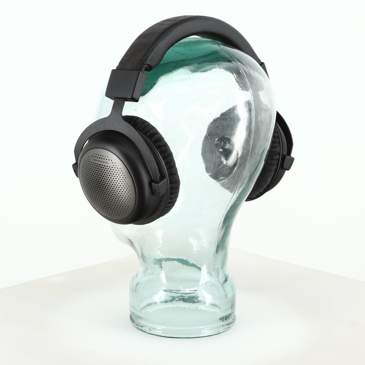 Rear right angle of a used Beyer Dynamic T-1 GEN3 Headphones in a black/silver finish