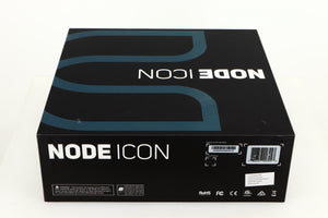 Box for a used Bluesound Node Icon Streamer in a black finish