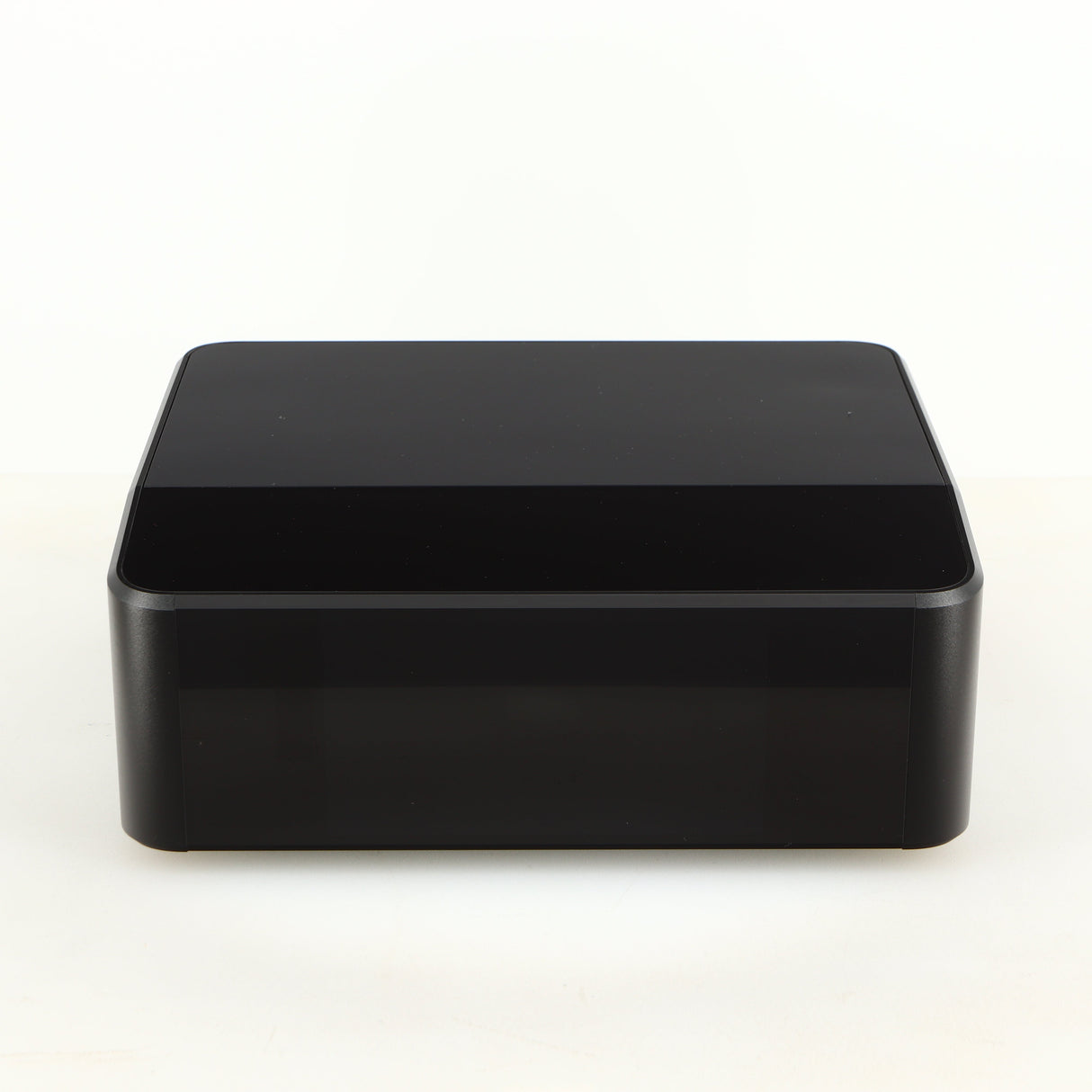 Front view of a used Bluesound Node Icon Streamer in a black finish
