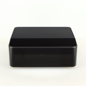 Front view of a used Bluesound Node Icon Streamer in a black finish