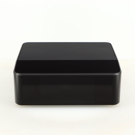 Front view of a used Bluesound Node Icon Streamer in a black finish