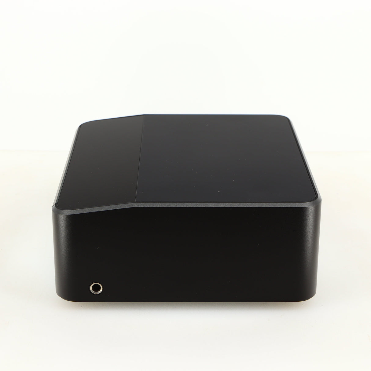 Right side view of a used Bluesound Node Icon Streamer in a black finish
