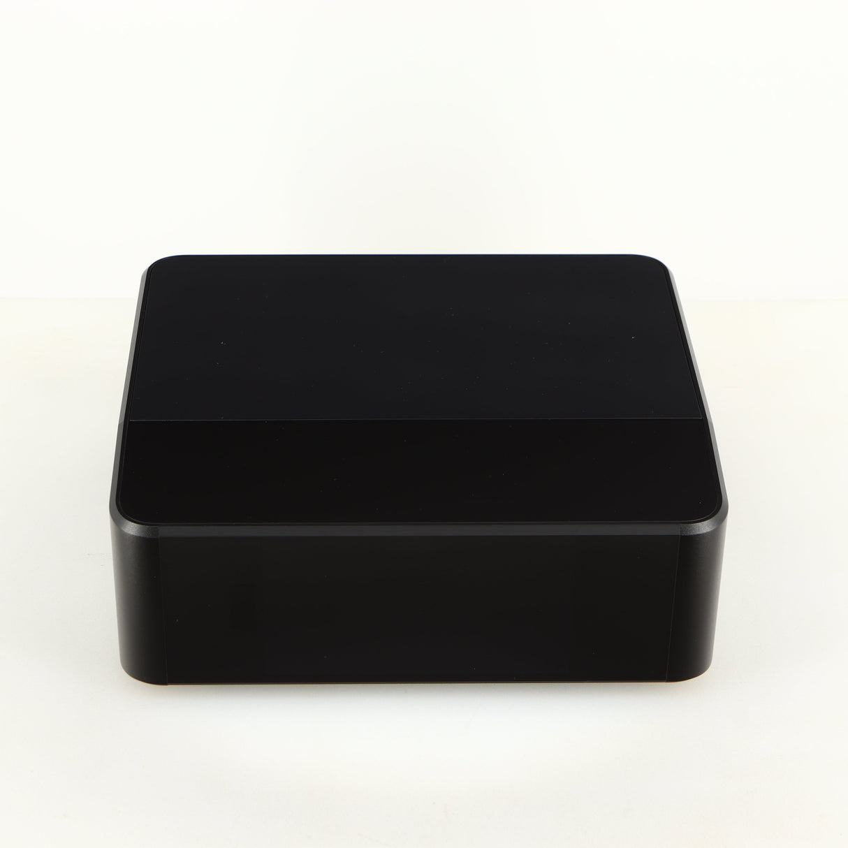 Top of a used Bluesound Node Icon Streamer in a black finish