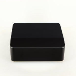 Top of a used Bluesound Node Icon Streamer in a black finish