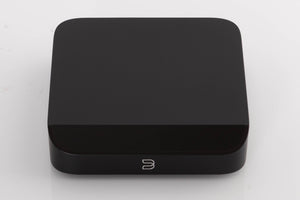 Top of a used Bluesound Node Nano Streamer in a Black finish
