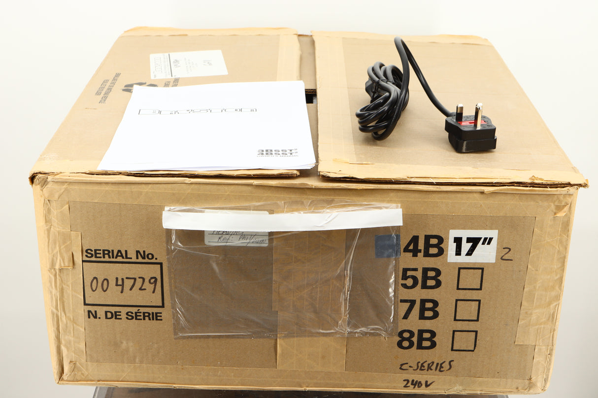 Box of a used Bryston 4BSST2 Power Amplifier in Silver finish