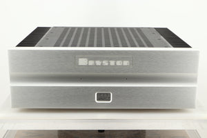 Front view of a used Bryston 4BSST2 Power Amplifier in Silver finish