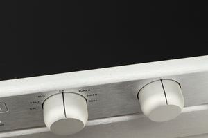Close up view of a used Bryston BT26 Pre Amplifier in Silver finish 