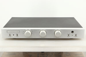 Front view of a used Bryston BT26 Pre Amplifier in Silver finish 
