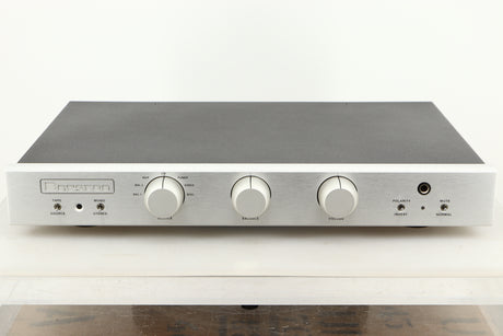Front view of a used Bryston BT26 Pre Amplifier in Silver finish 