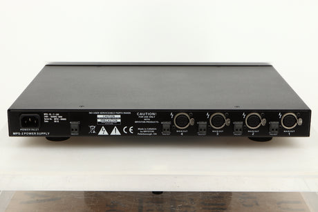 Rear view of a used Bryston MPS2 Power Supply in Silver finish 