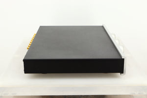 Side view of a used Bryston BT26 Pre Amplifier in Silver finish 