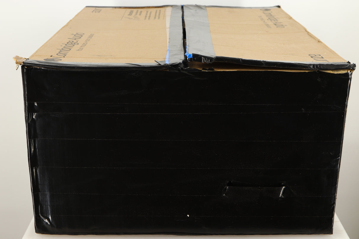 Box for a used Cambridge Audio 851W Power Amplifier in a silver finish