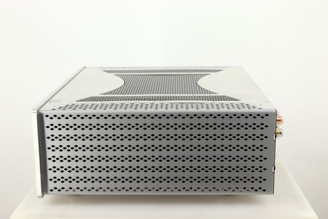 Right side view of a used Cambridge Audio 851W Power Amplifier in a silver finish