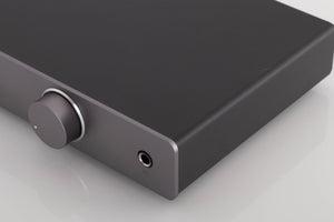 Front right corner view of a used Cambridge Audio Alva Duo Phonostage
