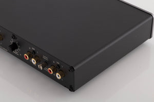 Rear right corner view of a used Cambridge Audio Alva Duo Phonostage