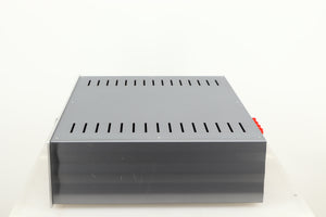 Right side view of a used Cambridge Audio Azur 640A Integrated Amplifier in a silver finish