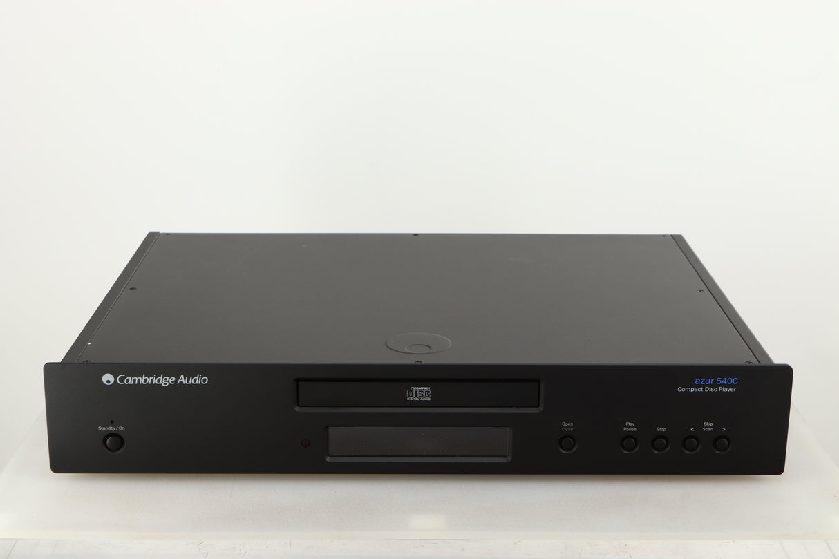 Front view of a used Cambridge Audio Azure 540C CD Player in a black finish