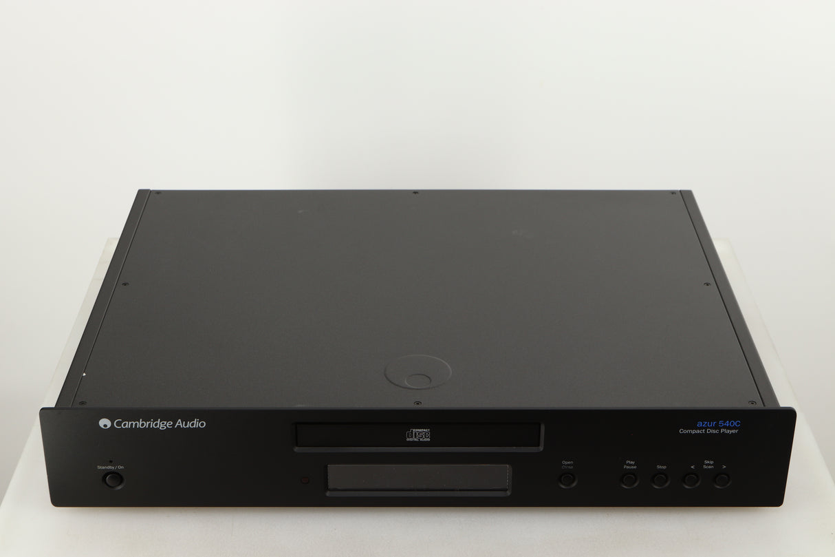 Top of a used Cambridge Audio Azure 540C CD Player in a black finish
