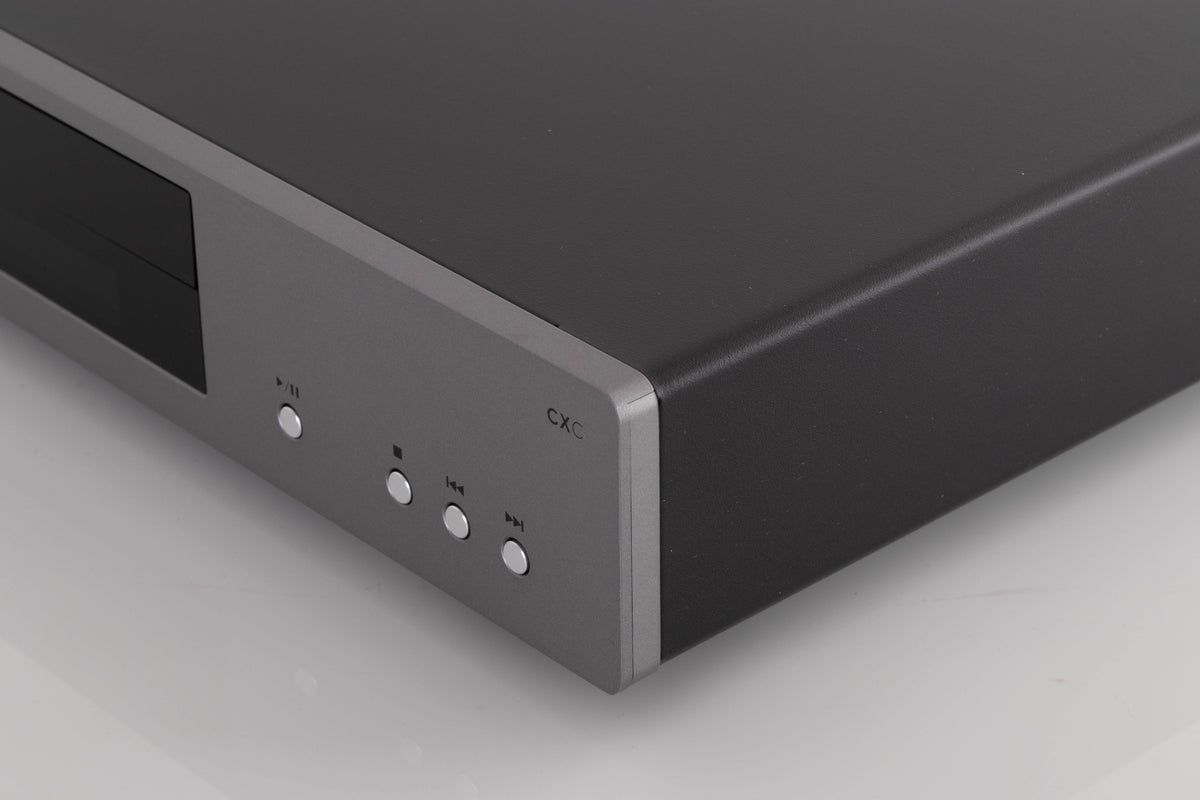 Front right corner view of a used Cambridge Audio CXC GEN2 CD Transport