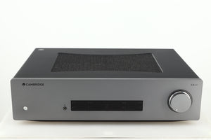 Front view of a used Cambridge Audio CXA81 GEN2 Integrated Amplifier in a lunar grey finish