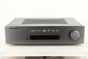 Front view of a used Cambridge Audio CXA81 Integrated Amplifier in Lunar Grey finish 