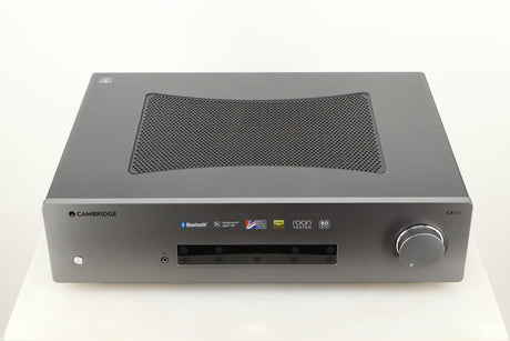 Top view of a used Cambridge Audio CXA81 Integrated Amplifier in Lunar Grey finish 