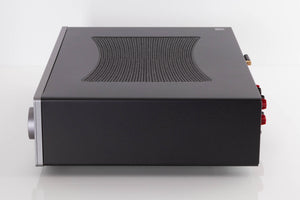 Right side view of a used Cambridge Audio CXA81 Integrated Amplifier in a Lunar Grey finish