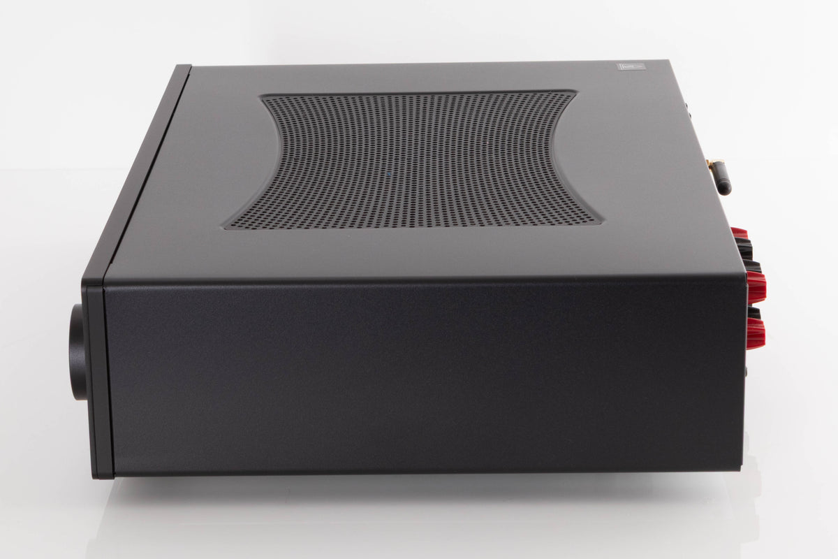 Right side view of a used Cambridge Audio CXA81 Series 2 Integrated Amplifier in a Black finish