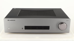 Front view of a used Cambridge Audio CXA81 Series 2 Integrated Amplifier in a lunar grey finish