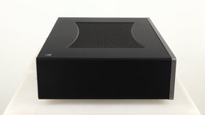 Left side view of a used Cambridge Audio CXA81 Series 2 Integrated Amplifier in a lunar grey finish