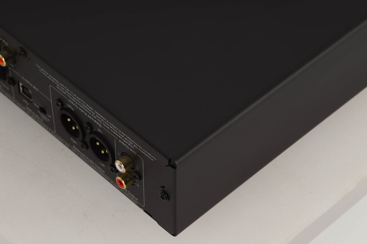 Rear right corner view of a used Cambridge Audio CXN V2 Streamer in Lunar Grey finish