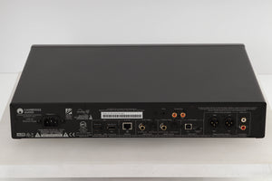 Rear view of a used Cambridge Audio CXN V2 Streamer in Lunar Grey finish