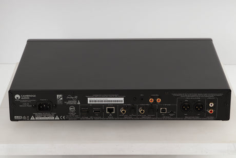 Rear view of a used Cambridge Audio CXN V2 Streamer in Lunar Grey finish